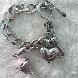Juicy Couture Heart Chain Link Bracelet